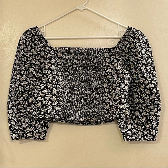 LEVI'S Long Sleeve Yvie Statement Blouse in Odessa Floral Black Agate - Picture 6 of 9